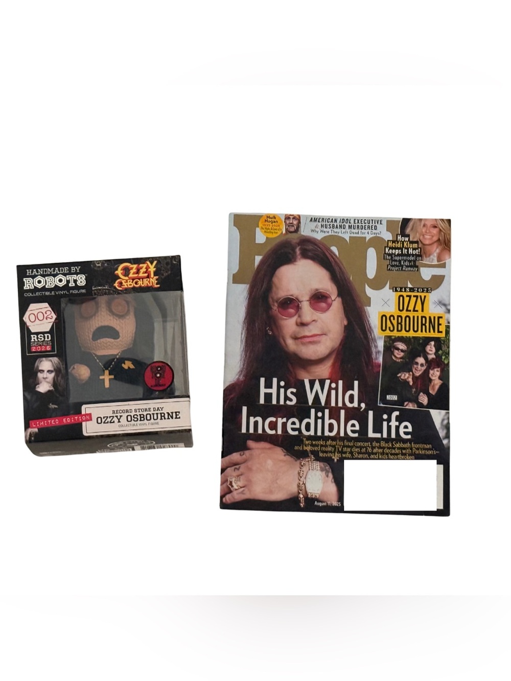 Ozzy Osbourne RSD 2026 Collectible Figure Sealed + People Magazine Bundle